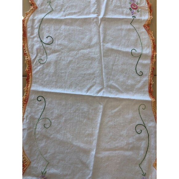LOT of 6 Hand Embroidered Table Runners - Picture 5 of 16